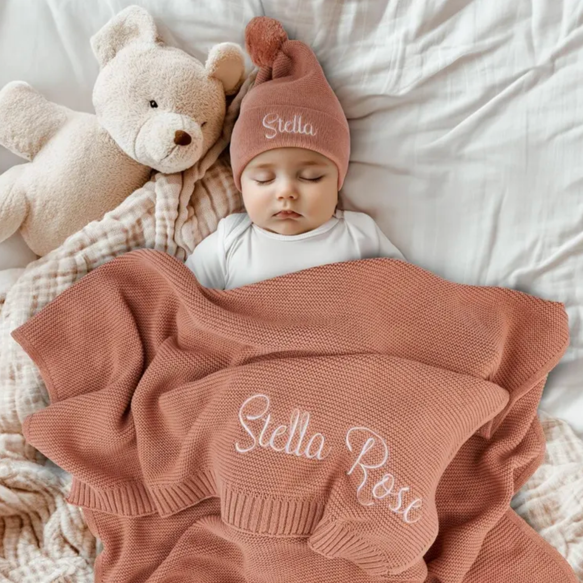 The Heirloom Name Blanket | 100% Organic Cotton