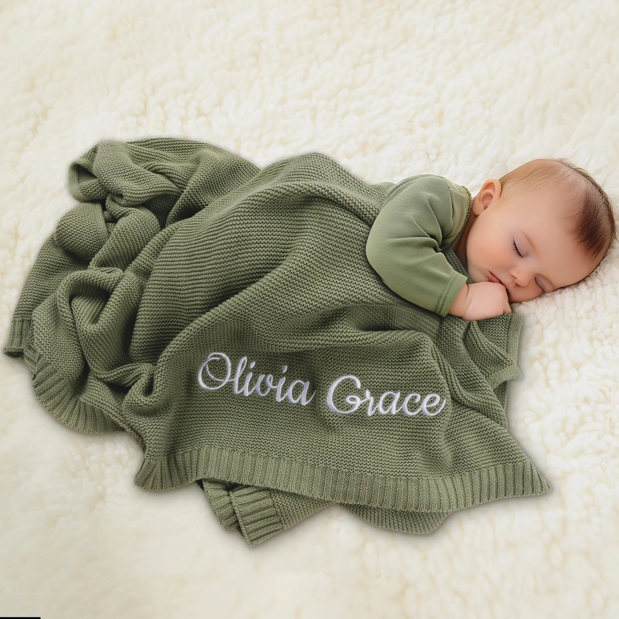 The Heirloom Name Blanket | 100% Organic Cotton